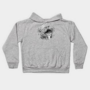 Fizzgig Black and White Kids Hoodie